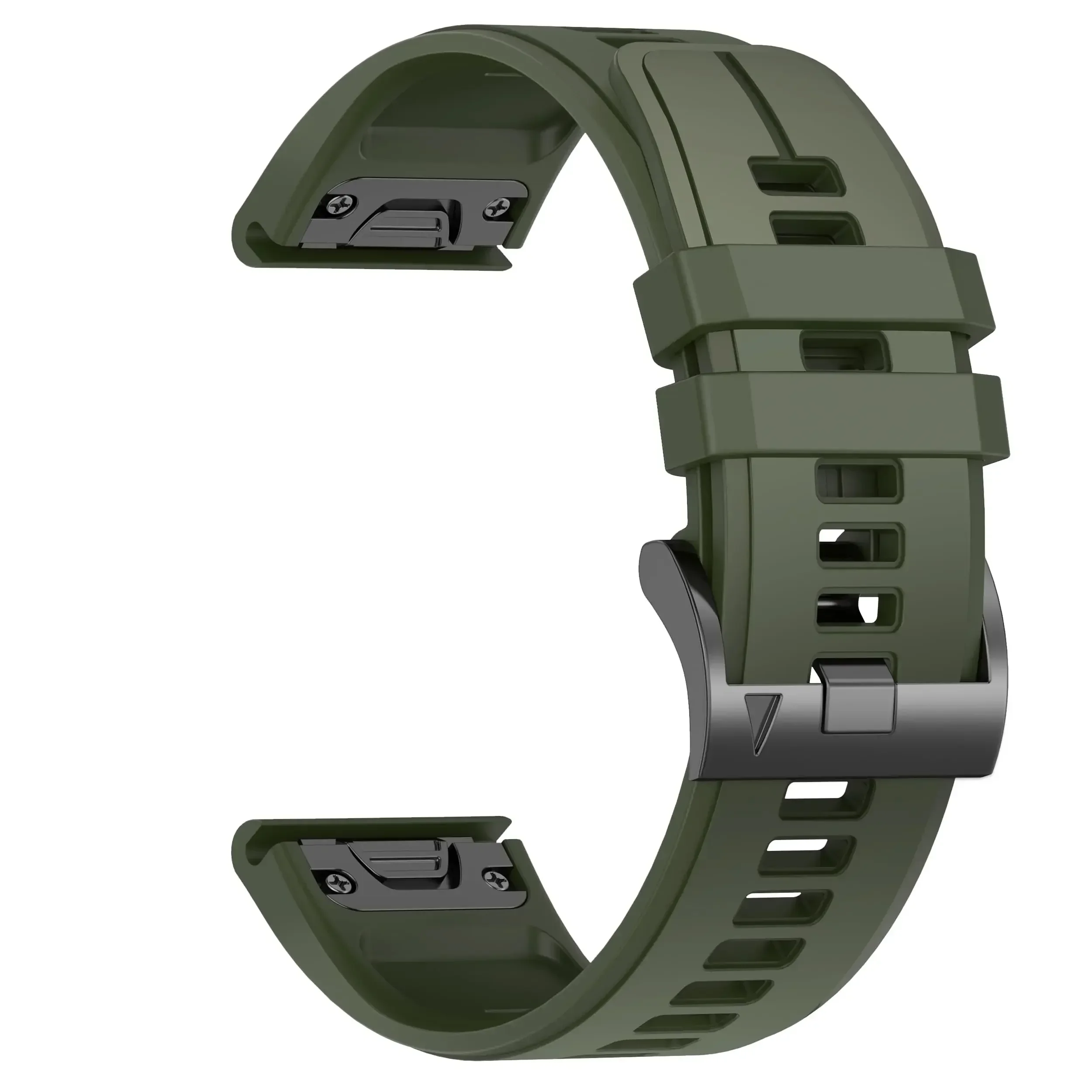 Enhanced Silicone Watch Strap - QuickFit 22/26mm, Universal Fit Bracelet