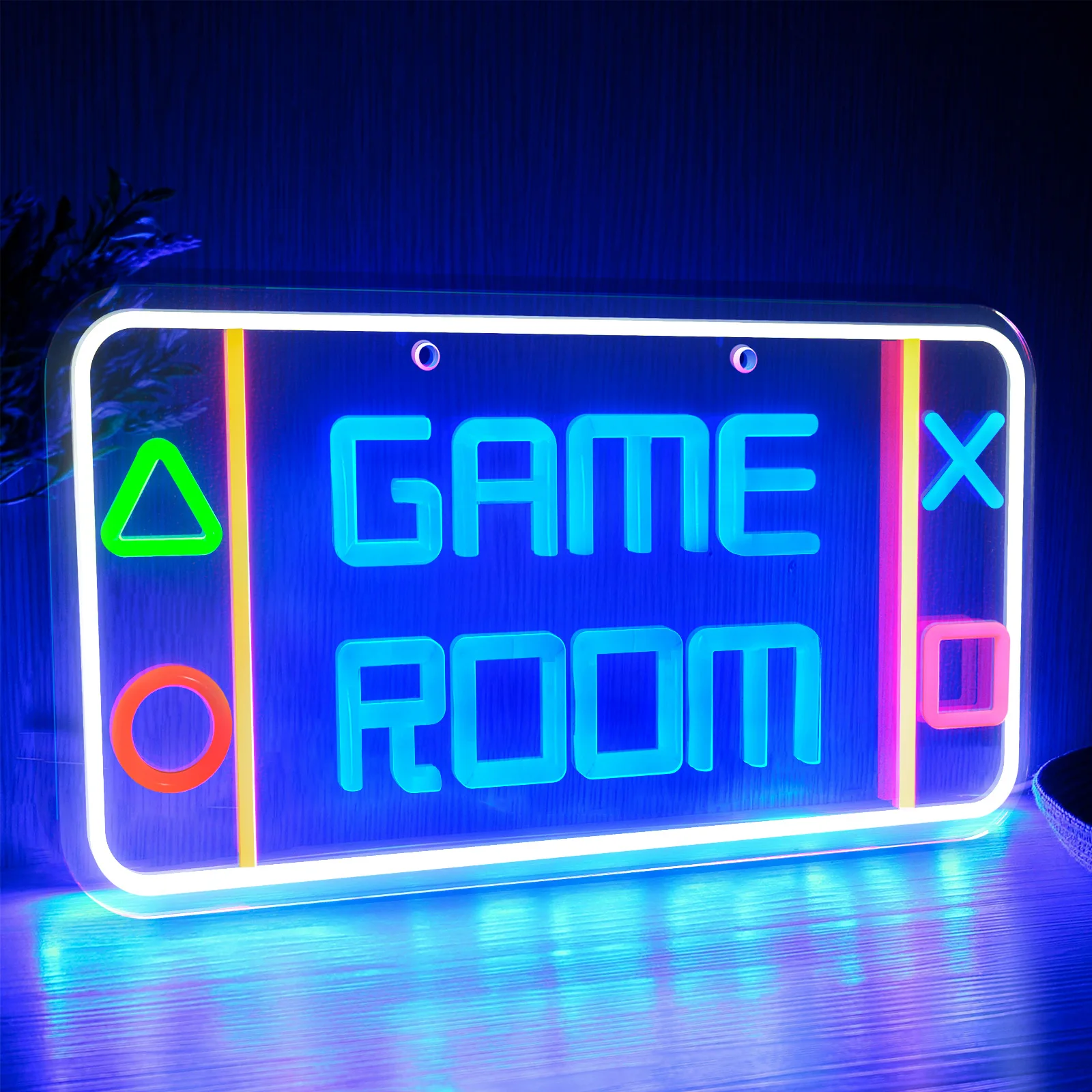 Crown Neon Led Neon Decorative Wall, Usb Game Room Decorative Luminous Logo,  Game Battle Station Wall Logo, For Party, Game Room, Game Area, Youth - Temu