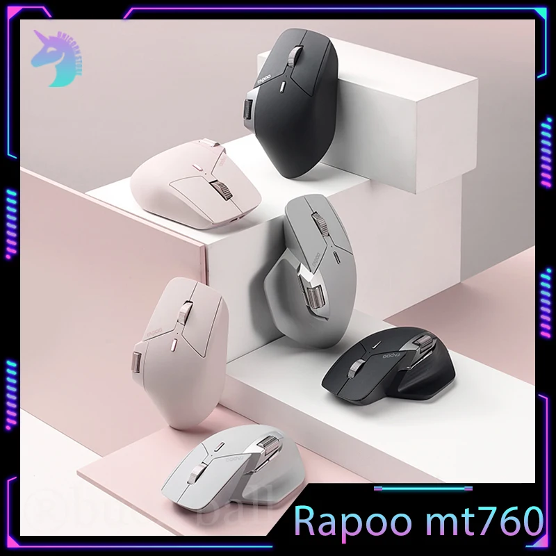 

Rapoo MT760 Gamer Mouse 3Mode Bluetooth Wireless Mouse Lightweight 2.4G Mute Mouse E-sport Gaming Mice For Office Windows Gifts