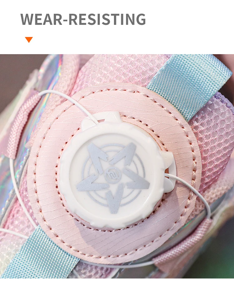 Description Picture 6 of itemGirls' Walking Shoes Shoes Will Shine Skates New Outdoor Running Pulley Fashion Children's Girl's Sneakers