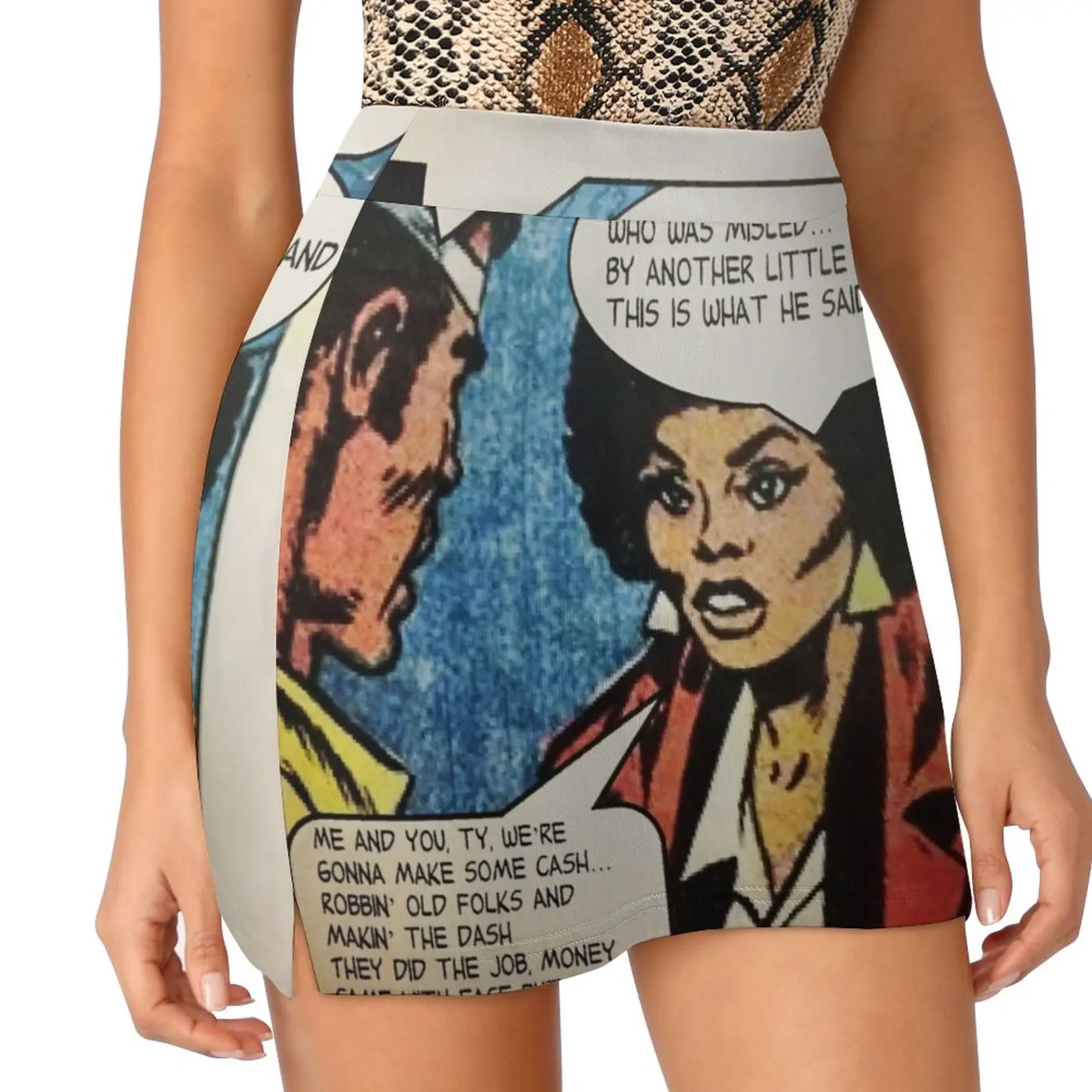 SLICK RICK'S CHILDREN STORY AND A VINTAGE COMIC STRIP Light Proof Trouser Skirt extreme mini dress shorts Women skirts pen holder novelty simple moisture proof for children pencil storage box pencil storage holder