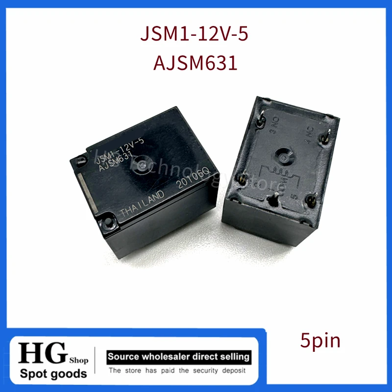 5 teile/los original JSM1-12V-5 ajsm631 dc12v 5pin relais – Detail 1