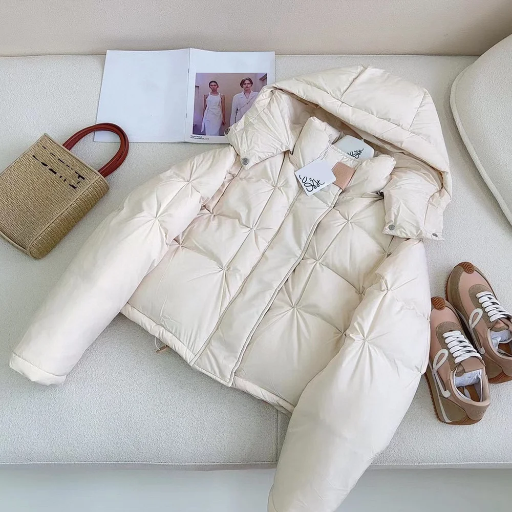 

Women Coat 23 Autumn/Winter New Trendy Brand Letter Printing Minimalist And Fashionable Temperament Versatile Cotton Coat Jacket