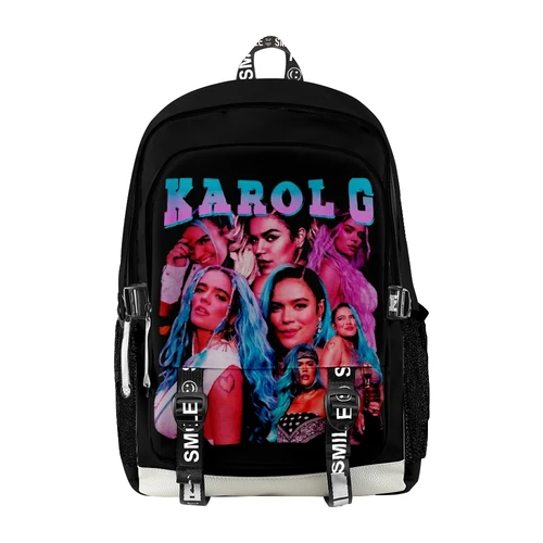 Karol G 배낭 2022 캐주얼 스타일 학교 가방, 남녀공용 가방 5