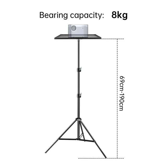 Soporte para proyector, trípode para proyector al aire libre, trípode para  laptop, altura ajustable de 22 a 46 pulgadas, soporte de trípode para