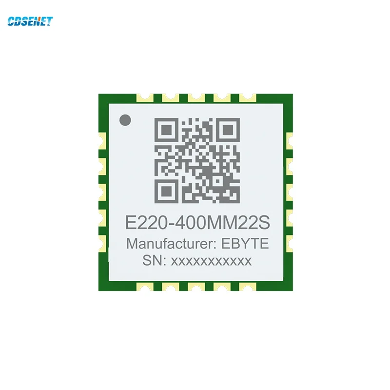 433MHz 470MHz Lora LLCC68 Wireless Module 22dBm 5.5KM CDSENT E220-400MM22S Low Power Smaller Size Stamp Holes Antenna SPI wireless module
