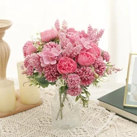 Peony Artificial Flowers High Quality Silk Roses