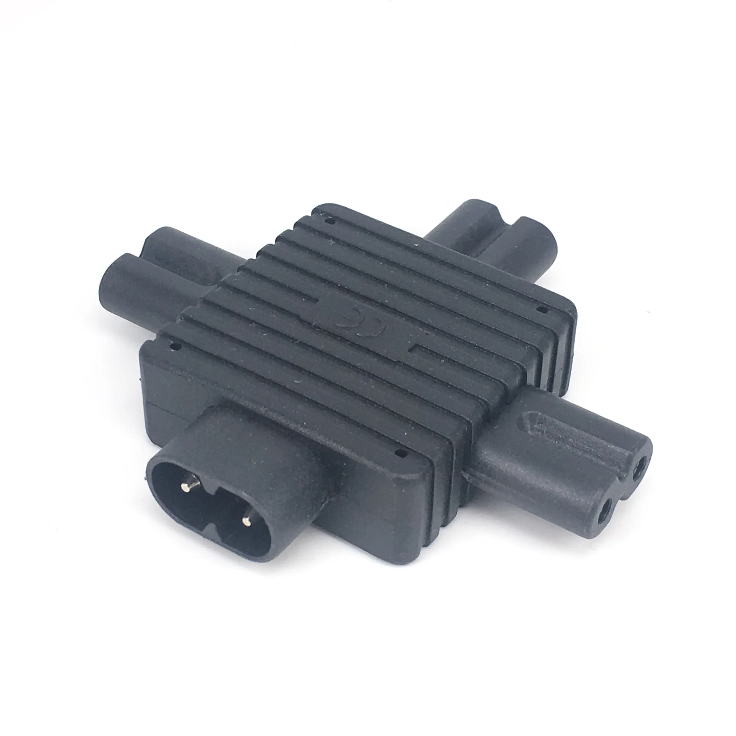 JSADZKJ C8 To C15 Power Adapter - 2-Pack, IEC 320 Converter For TV, Printer, Monitor