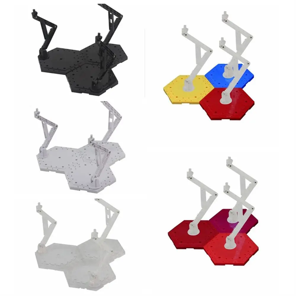 

1Pc Plastic Action Base Stand 3 in 1 Display Support for MG HG RG Action Figure Model Dolls 5 Colors Model Display Base