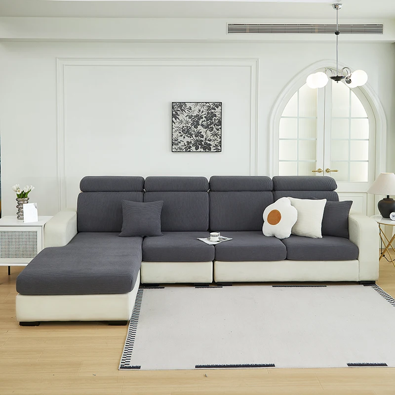 1 PC Sofa Seat Cover elastic jacquard Slipcover for Living Room easy to clean Couch Cover a pattern of stripes 4