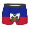Custom Flag Of Haiti Underwear Men Breathbale Boxer Briefs Shorts Panties Soft Underpants For Homme 1