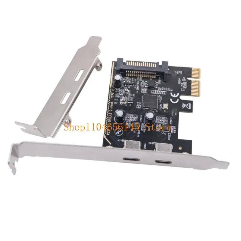 652F PCIE 이중 유형 C 확장 카드 PCIE 2 포트 유형 C USB 3.2 GEN1 5Gbps
