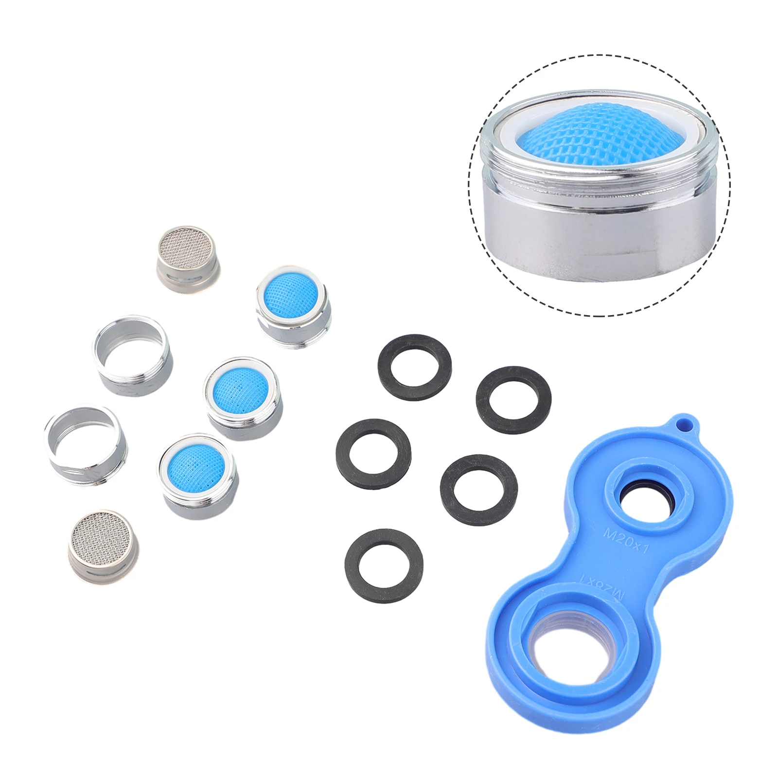 

Jet Regulators Faucet Aerator Wrench 1 * Mixing Nozzle Wrench 304 Stainless Steel Filter Spare Part For Kitchen Bathoom