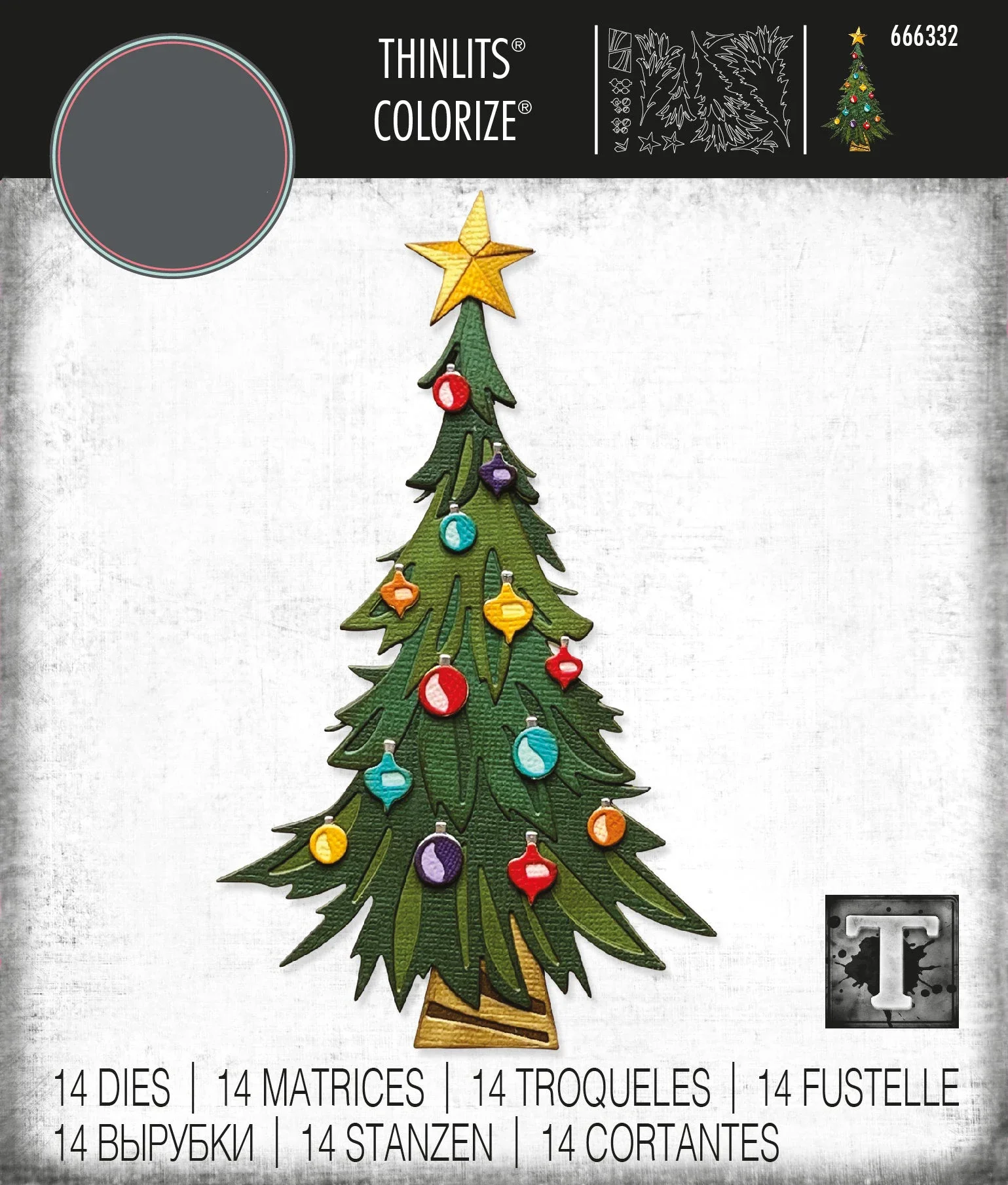 2023 Ottobre New Christmas Trim A Tree, Colorize Thinlits Tree Metal Cutting Dies Per Fare Scrapbooking Di Biglietti Di Auguri Di Carta