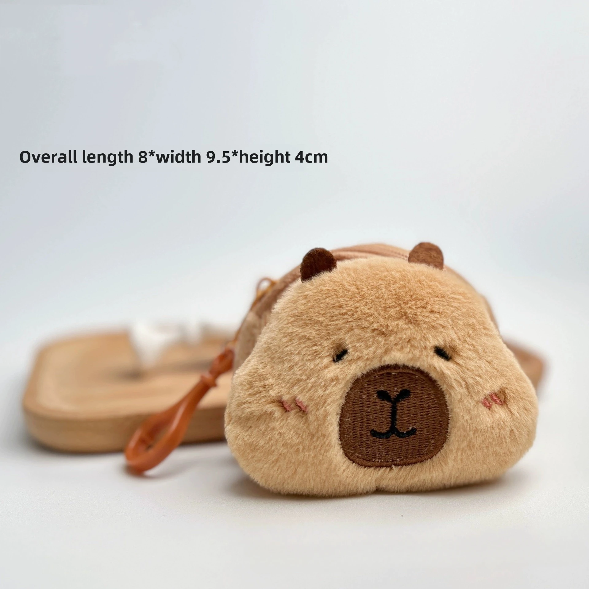 Creative Capybara Anime Plush Coin Purse Fashion Kawaii Mini Round Cartoon Bags Pendant