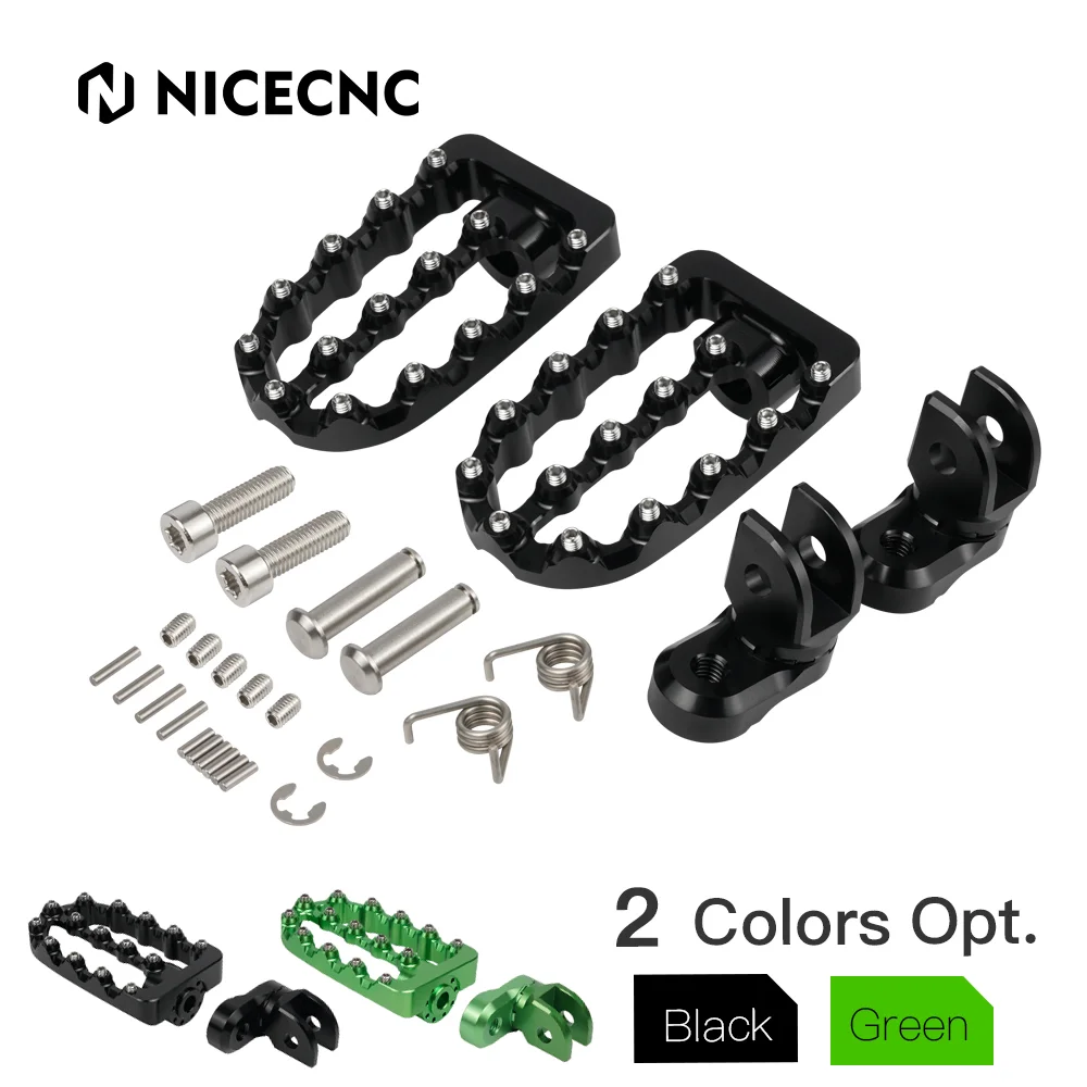 Motorcycle360AdjustableRaceFootrestFootPegsforKawasakiKLR650