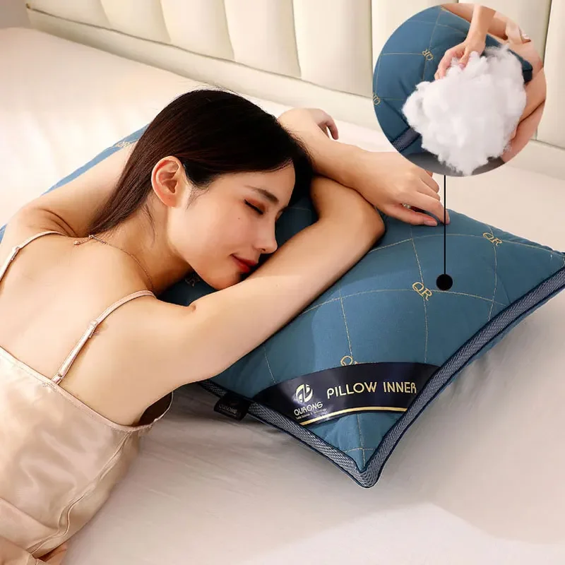 

Feather Filling Pillow Orthopedic Pillow for Neck Pain Hotel Collection for Sleeping Relax The Cervical for Adult Bedding Pillow