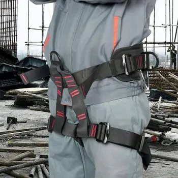 Climbing Safety Harness Outdoor Climbing Safety Harness Adjustable Working At Heights Breathable Belt Unisex Equipment For Fire 2