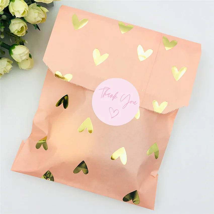 Round Thank You Stickers 100-500pcs thank you stickers For Envelope Seal Labels