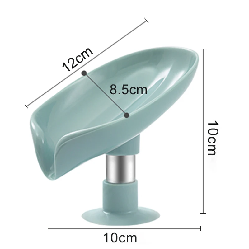 Suction Cup Soap Dish Box For Bathroom Shower Soap Holder With Drain  Portable Leaf Shape Toilet Laundry Soap Rack Tray For Basin - AliExpress