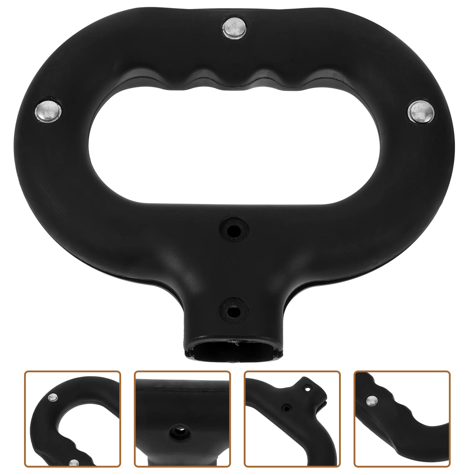 Foldable Trolley Push Handle Camping Wagon Handle Plastic Cart Accessory Garden Supplies Replaceable For Trolley Cart