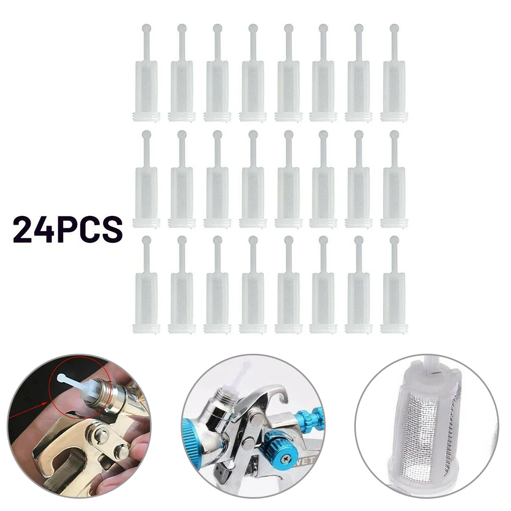 

Gravity Feed Spray Pot Paint Filter Feed 24pcs Accessories Dia Disposable Filters Gravity Paint Parts Strainers