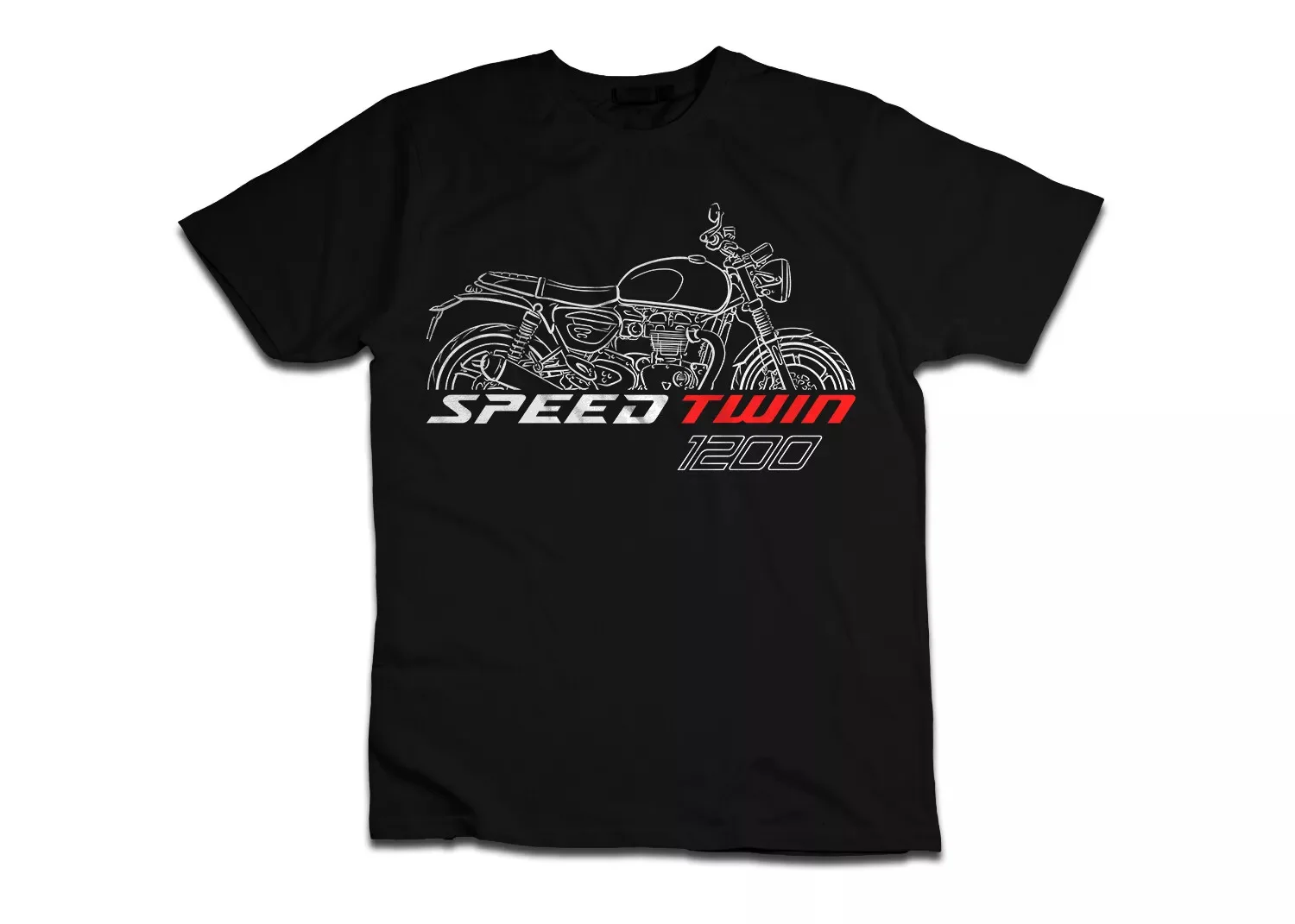 

2024 Men T Shirt Casual Triumphs Speed Twin 1200 Motorcycle for Riders T-shirt Graphic Summer Short Sleeve 100% Cotton S-3XL Tee