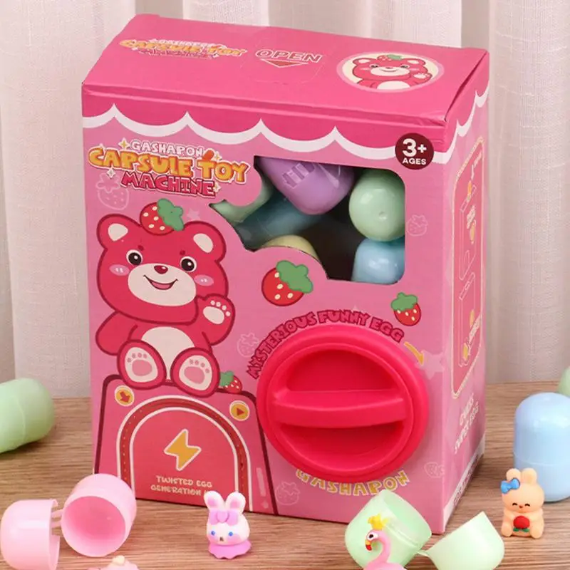 Christmas Gashapon Toy Machine Egg Twisting Machine Household Mini Cartoon Doll Twisted Egg Blind Box Girl Gift Blind Box 3
