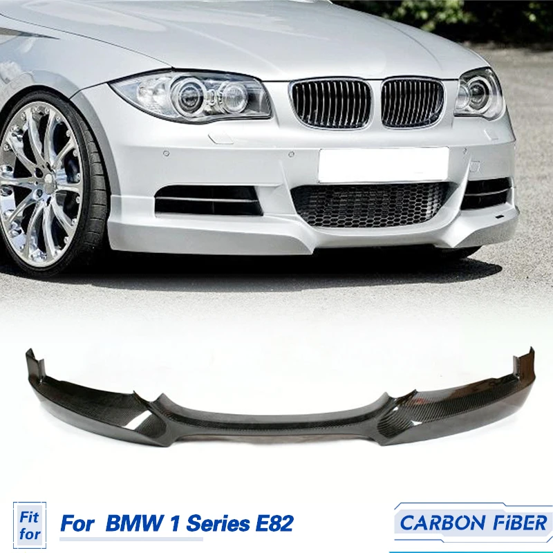 

Car Front Bumper Lip Spoiler Carbon Fiber For BMW 1 Series E82 120i 130i 135i M Sport 2008-2013 Front Lip Chin Apron FRP