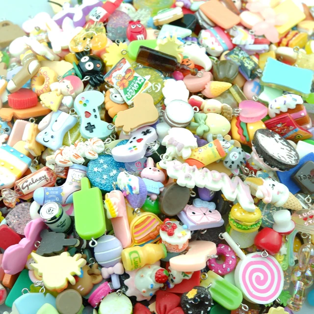 Wholesale Mix by Random Resin Charms for Jewelry Making Diy Earring  Bracelet Pendant Accessories Findings Phone