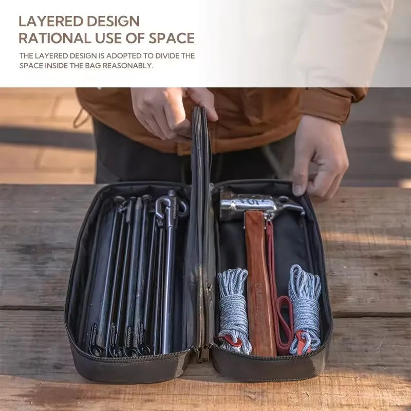 Outdoor Equipment Thickened Polyester Waterproof Handbag Camping Storage Bag