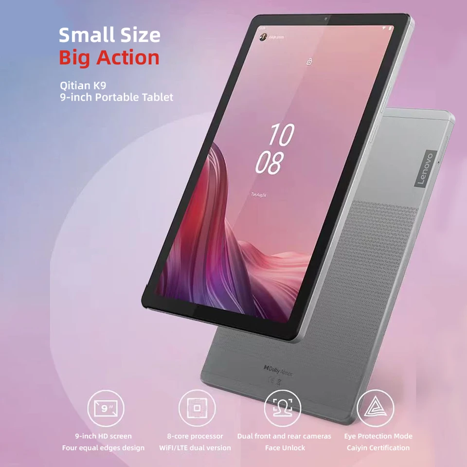 Lenovo Pad K9 Tablet 9-inch HD screen Portable Tab Global firmware