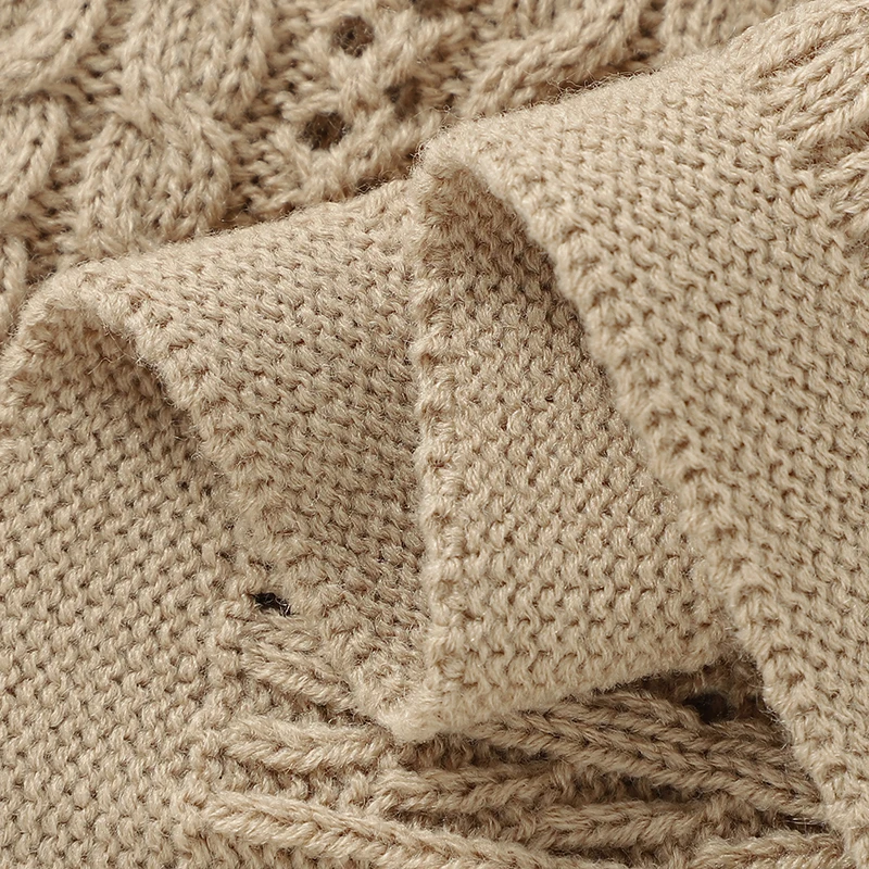 90*70cm Knitted Baby Blankets Newborn Boys Girls Stroller Crib Swaddle Wrap Blanket Toddler Outdoor Throwing Playing Quilts Mats 3