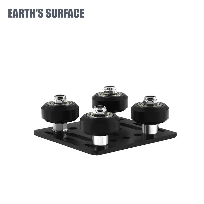 ES-3D 프린터 부품 오픈 빌드 V 갠트리 플레이트 세트, 특수 슬라이드 플레이트 도르래, 3D 프린터 2020 V 슬롯 알루미늄 프로파일