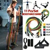 Multifunction Fitness Tension Rope 5-Tube Elastic Yoga Pedal Puller Resistance Band Tension Rope for Stretching Abdomen Training 1