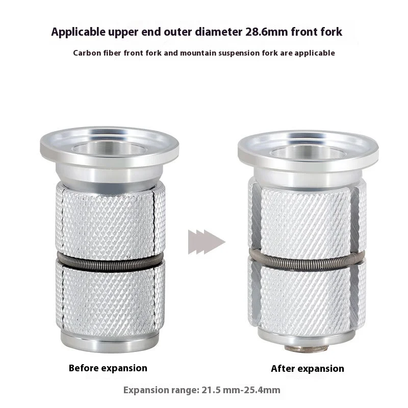 Bicycle Headset Expandable Sunflower Hub (or Expanding Spline Hub) Carbon Fiber Fork Headset Cup and Stem Expander for Mountain and Road