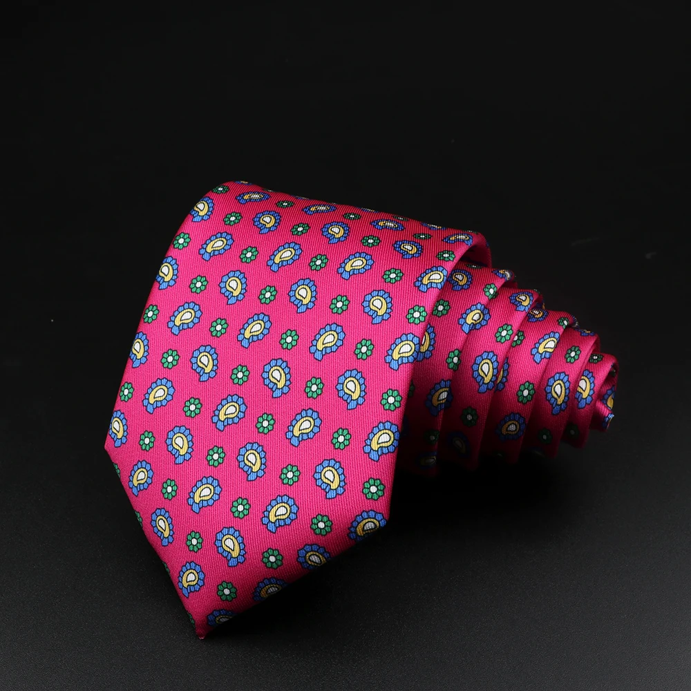 Neck tie New Men's Tie Vintage Gravatas Fashion Soft Novelty Blue Green Red Necktie Daily Wear Cravat Business Party Wedding Accessories