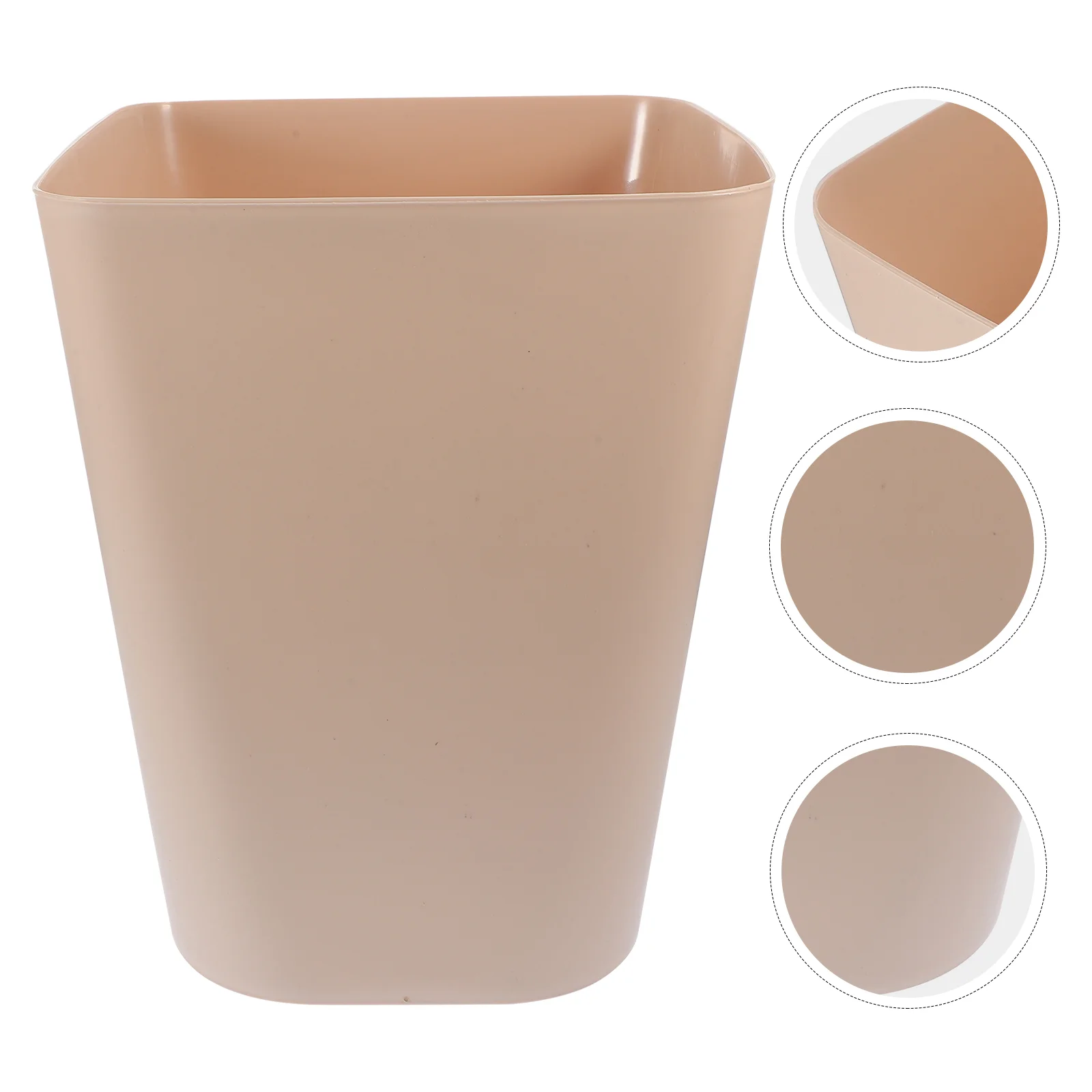 

Trash Can Garbage Container Waste Basket Square Bins Bucket Outdoor Bathroom Office