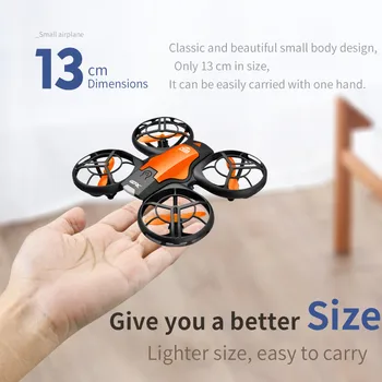 V8 New Mini Drone 4K 1080P HD Camera Drones WiFi Fpv Air Pressure Height Maintain  Foldable Quadcopter RC Dron Toy Gift 6