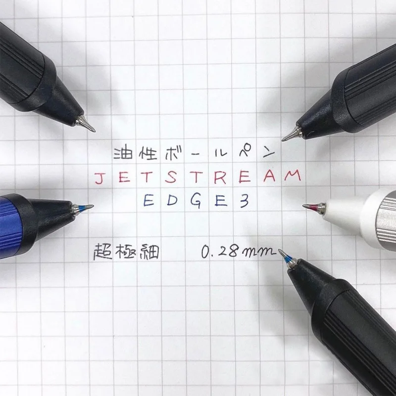 일본 UNI JETSTREAM 삼색 볼펜, SXE3-2503 0.28mm, 사무실 액세서리, 학생용품, 학교 문구 젤 펜