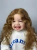 BZDOLL 60 CM 24 INCH Reborn Baby Soft Silicone Cloth Body Smiling Girl Doll Princess Toddler Bebe Artist Collection 6