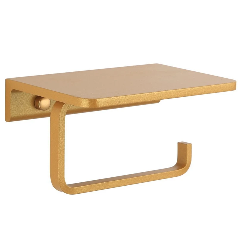 

Держатель для туалетной бумаги, держатель для рулона туалетной бумаги с полкой и настенным креплением, держатель для салфеток в ванной комнате