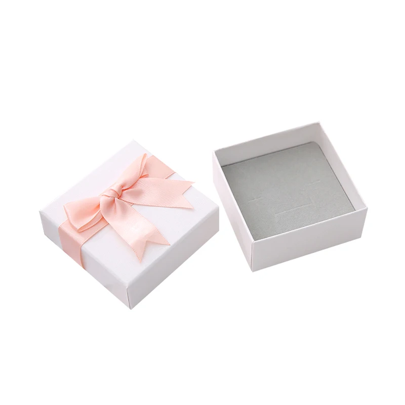 Wholesale 500pcs/lot Wholesale White Paper Jewelry Boxes Small