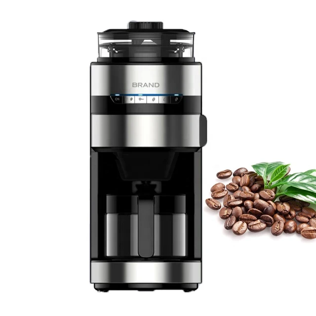 12-Cup Grind & Brew Coffee Maker with Integrated Grinder Black - AliExpress