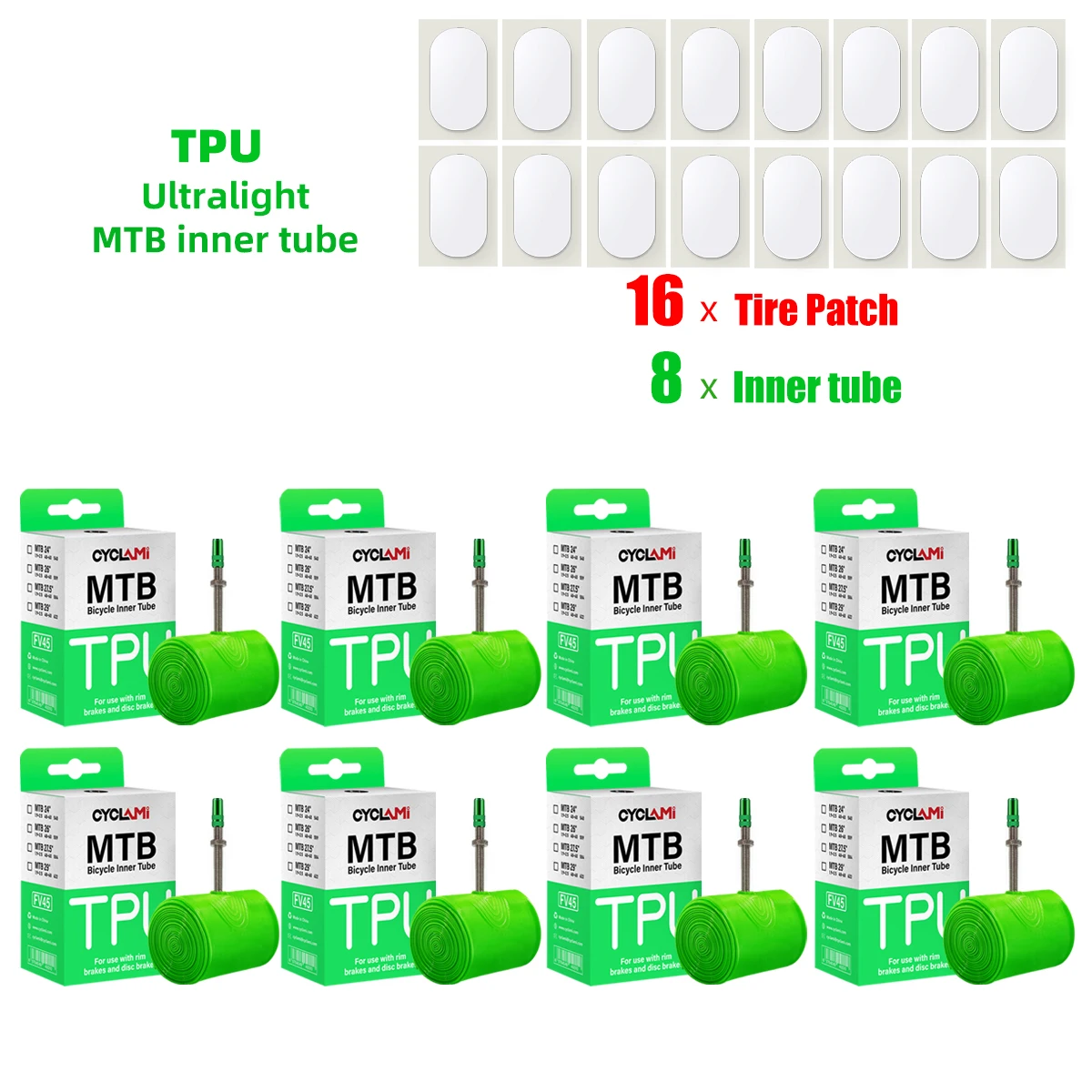 Ride Now Tpu Tubes 2-Pack CYCLAMI MTB 29'', Ultralight 65g Tpu