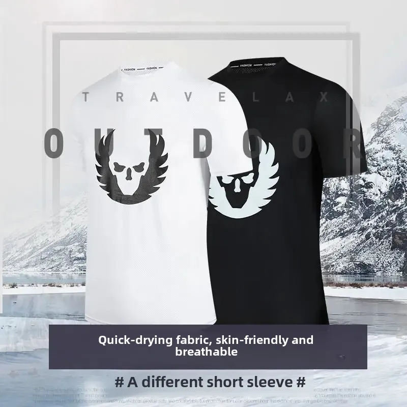Men's Women's Quick Dry Short Sleeve T-Shirt Fitness Sportswear Breathable Training Top Russian Style Sport Shirt Baseball