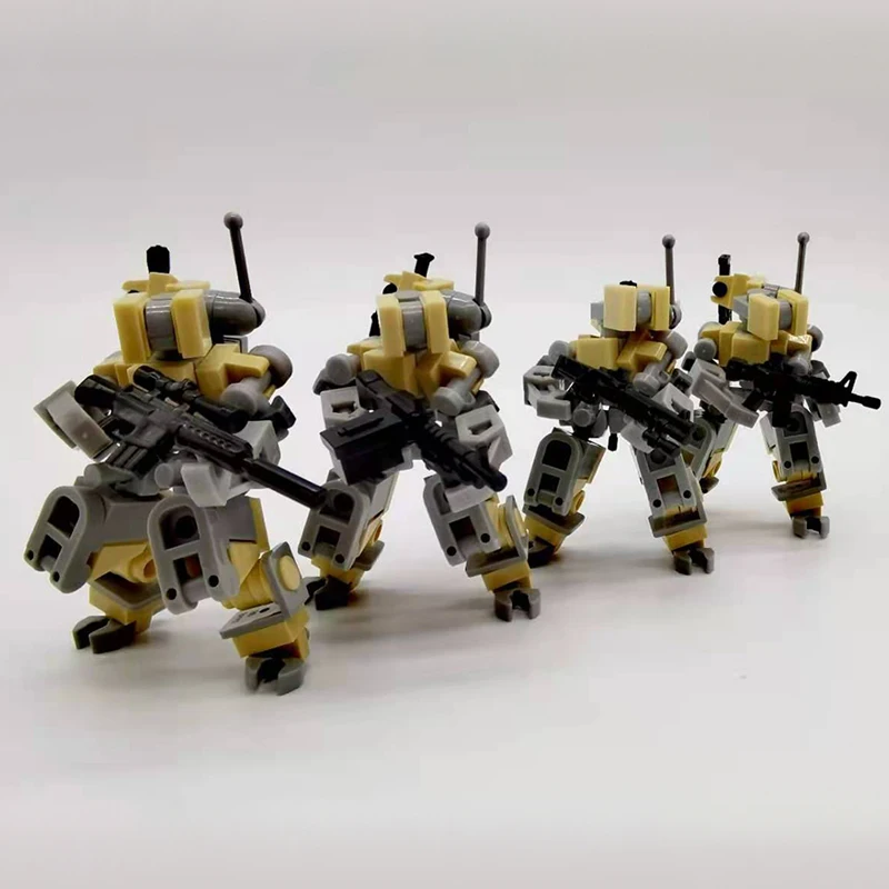 

Mecha Police Warfare Soldier Robots Model Assembly Small Particle Building Blocks Educational Toys For Children Bricks Moc