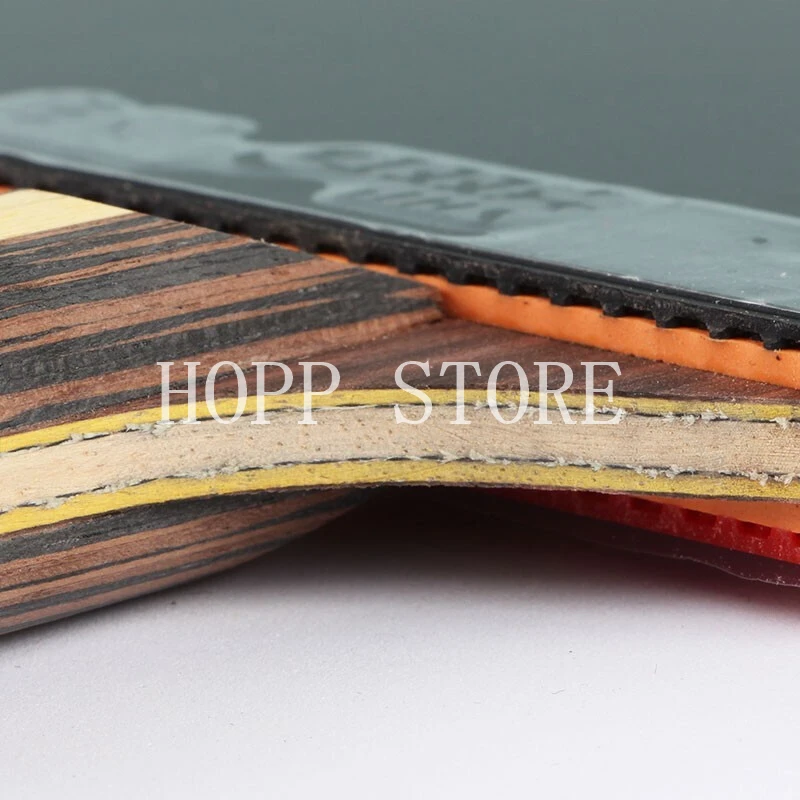 Original DHS 9 Star Table Tennis Racket Professional 5 Wood 2 ALC Offensive Ping Pong Racket with Hurricane Sticky Rubber