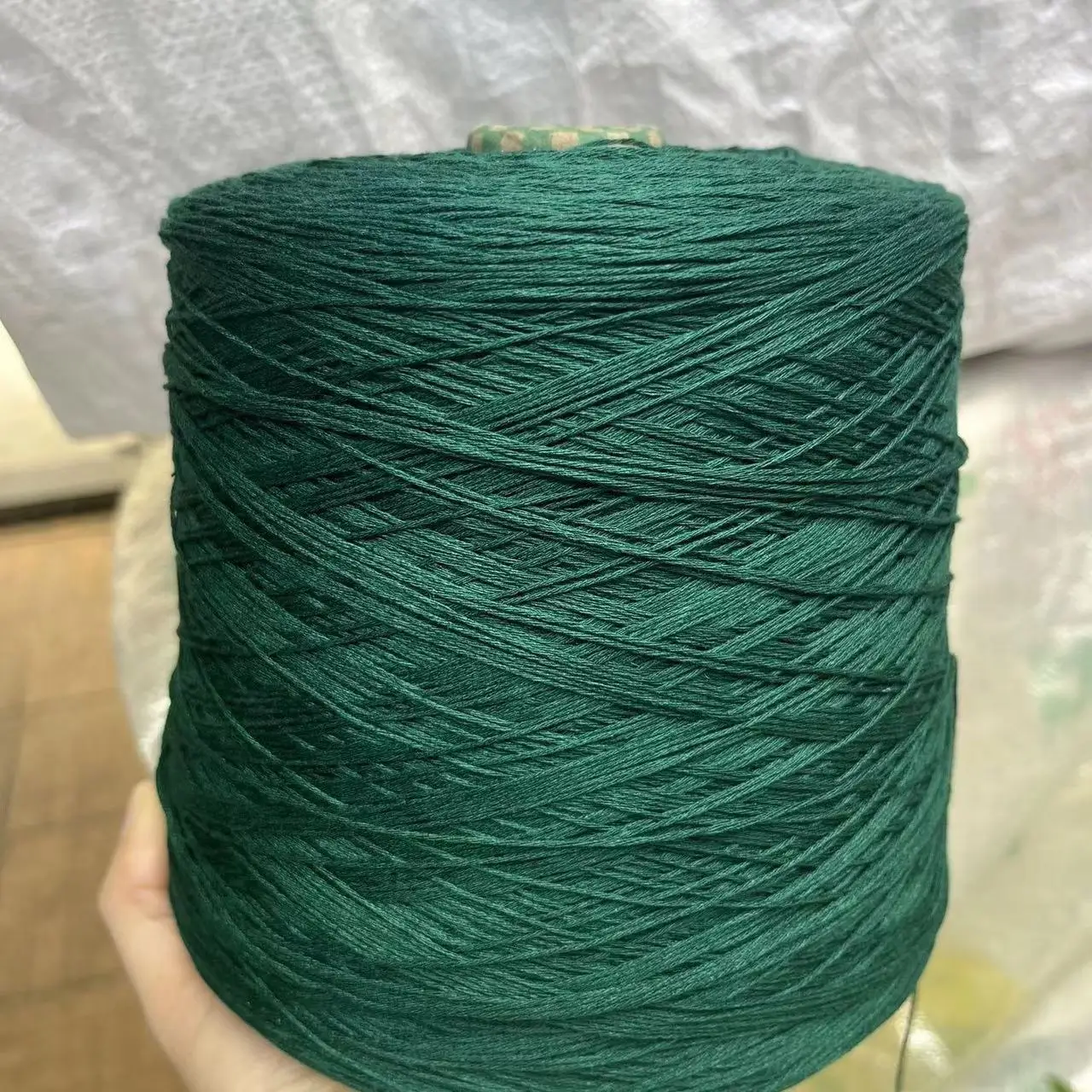 Luxurious Egyptian Cotton Lace Yarn – Soft, Glossy, and Skin-Friendly for DIY Shawls and Sweaters