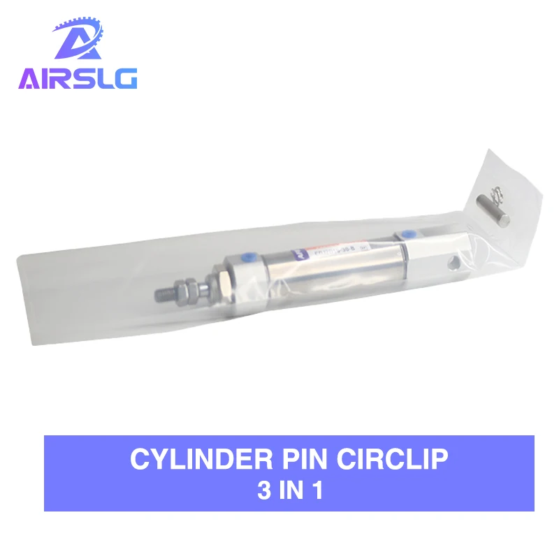 더블 클레비스 미니 공압 실린더, 더블 액팅 싱글 로드 에어 실린더, AIRHKC, CJ2D, CJ2D10, CJ2D16 스트로크, 핀 포함, 5 200mm